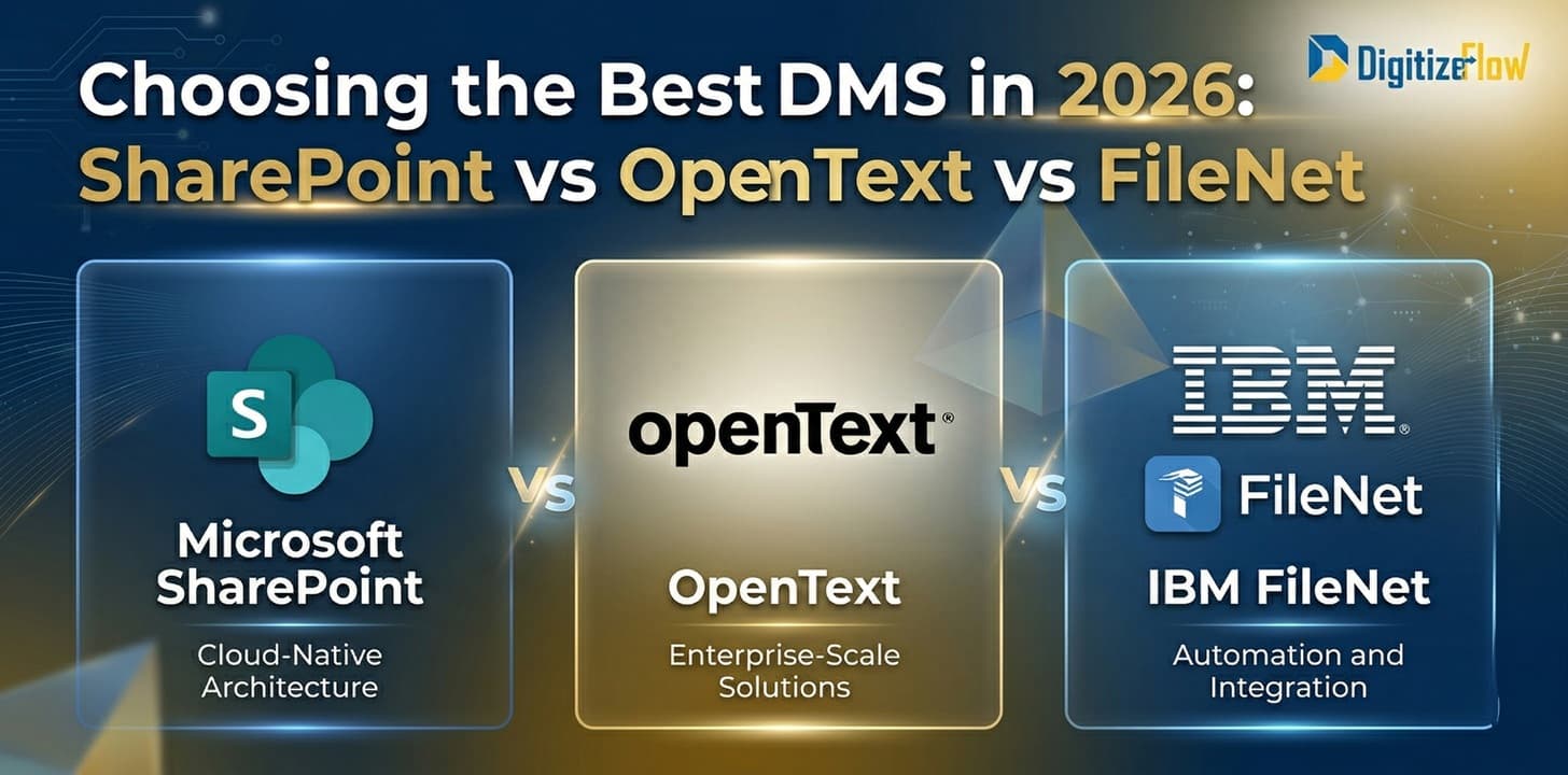 Choosing the Best DMS in 2026: SharePoint vs OpenText vs FileNet